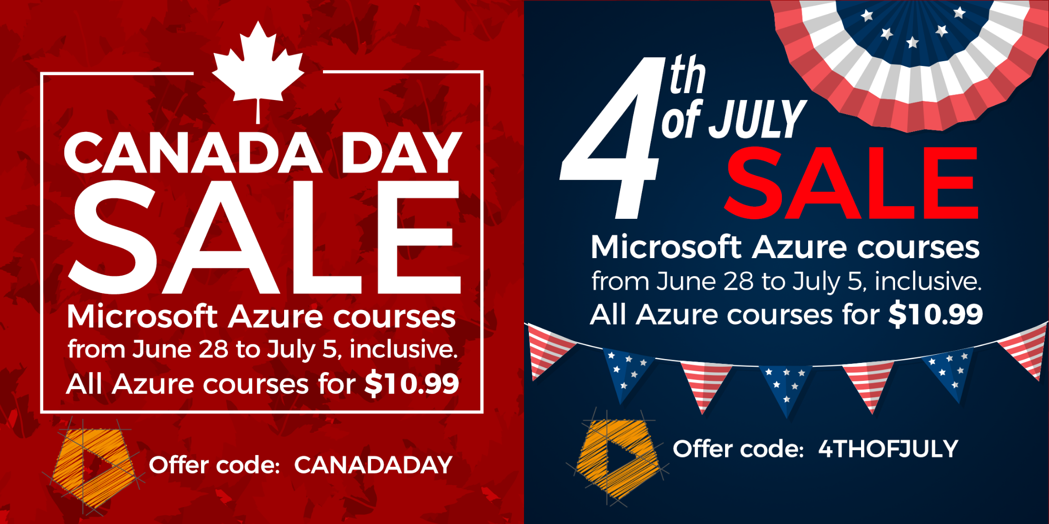 Canada Day and Fourth of July Sale!